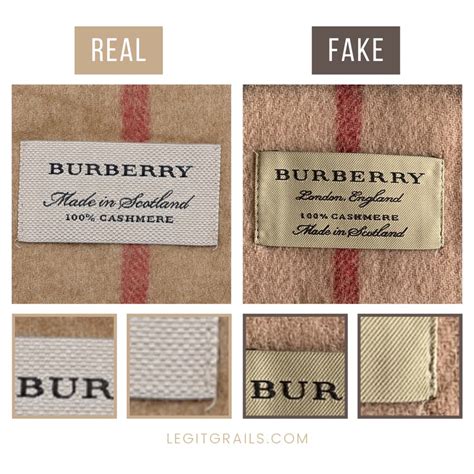 burberry london tag real vs fake scarf|burberry scarf logo.